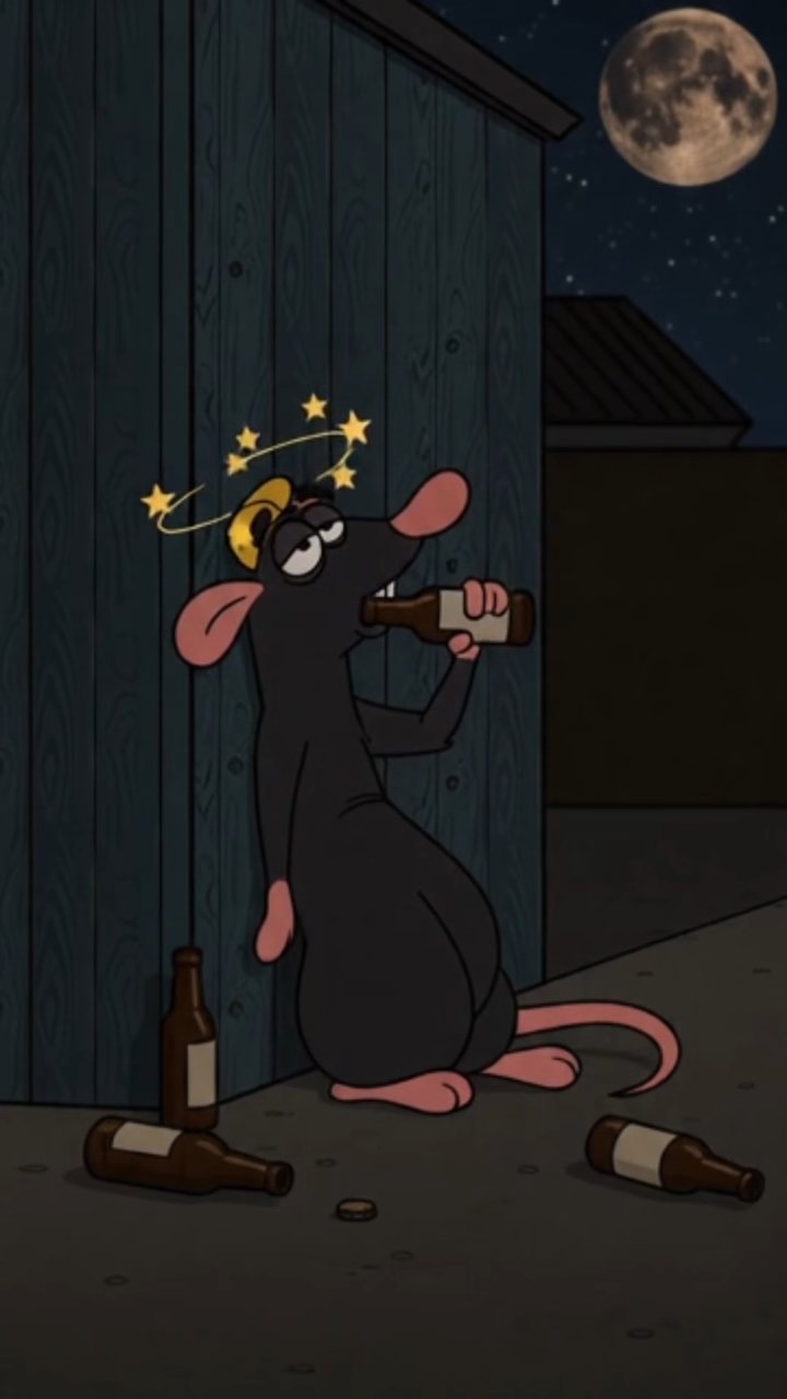 En plein sommeil et voilà que la souris fais sa star